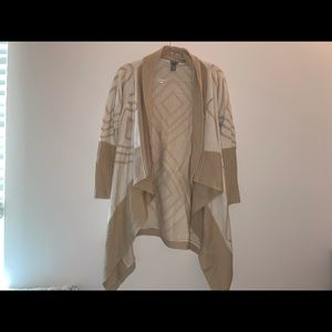 Tan/Beige Diamond detailed Cardigan